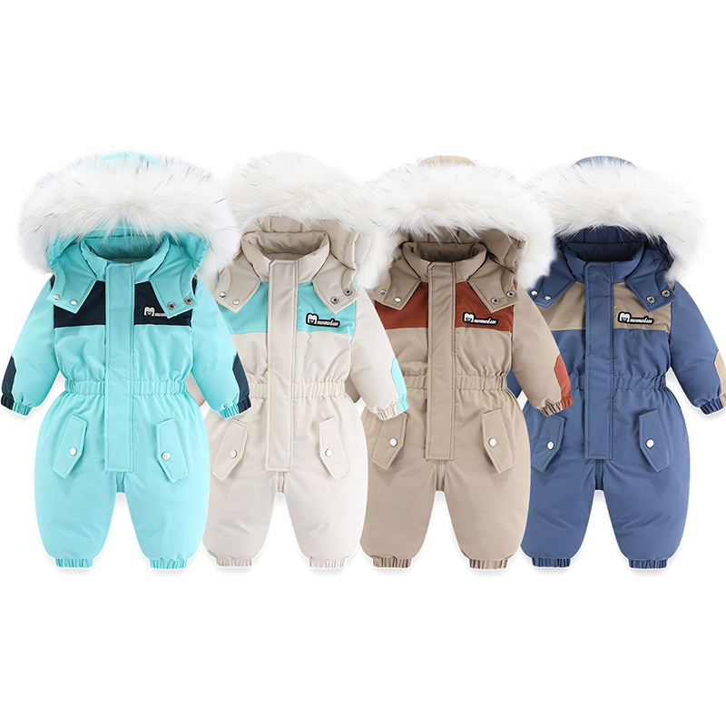 Winter Clothing Activity - -30 Degree Winter Baby Ski Suit