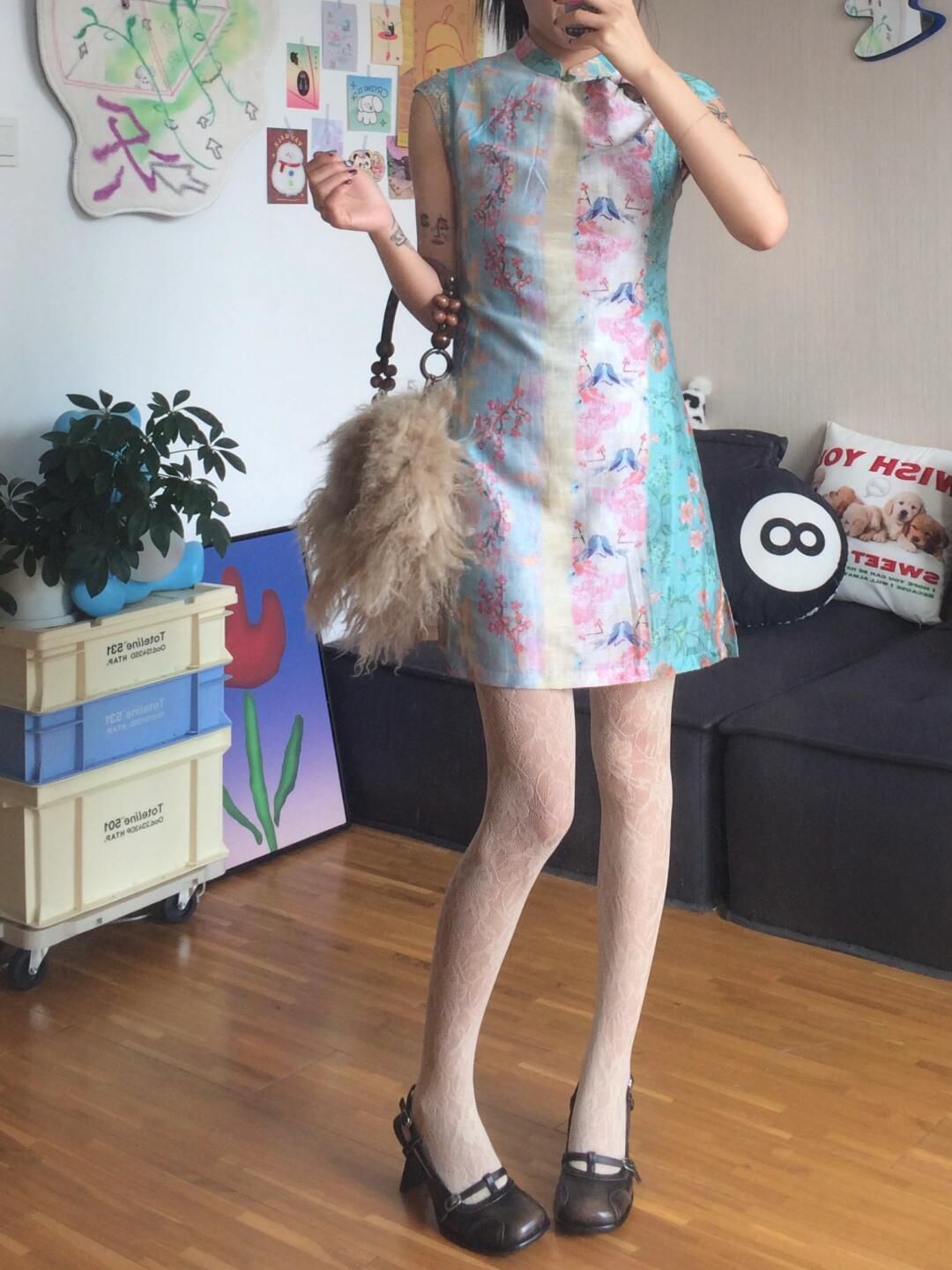 Vintage Cheongsam High Waist P - đánh giá và giá Winter Clothing Aesthetic