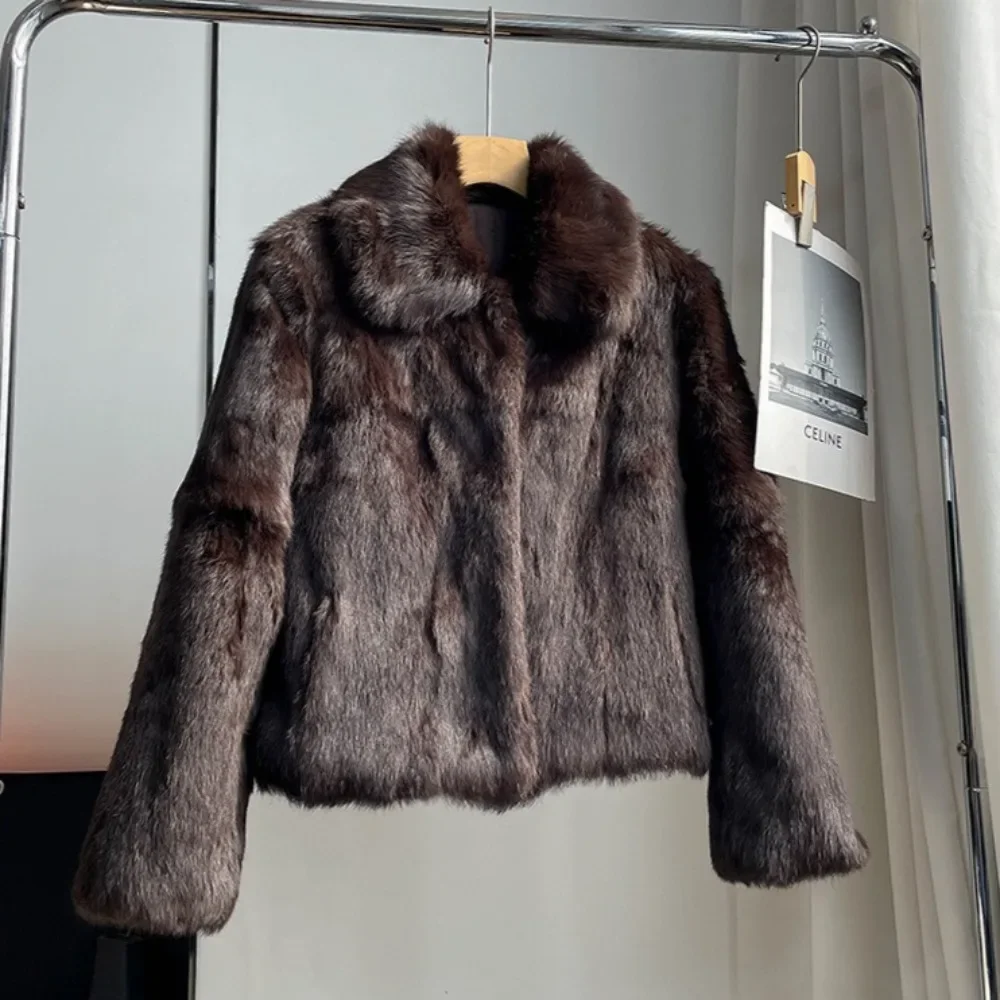 Natural Rabbit Fur Coat Women  - đánh giá và giá Winter Clothing Wholesale