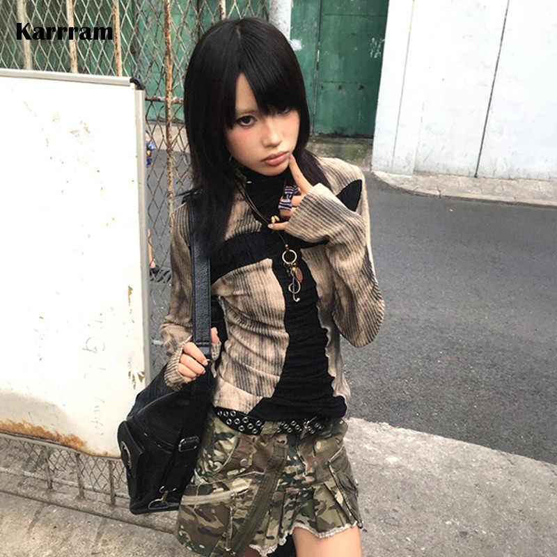 Karrram Japanese Y2k Ribbed To - đánh giá và giá Winter Clothing Aesthetic