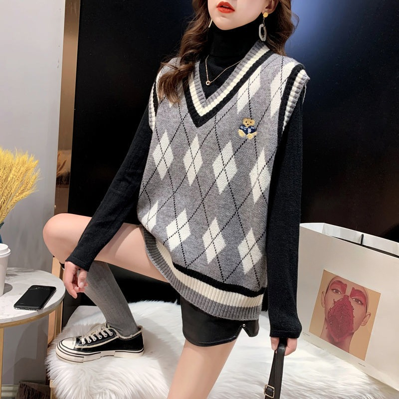 Red Knit Vests for Women Sleev - đánh giá và giá Winter Clothing Aesthetic