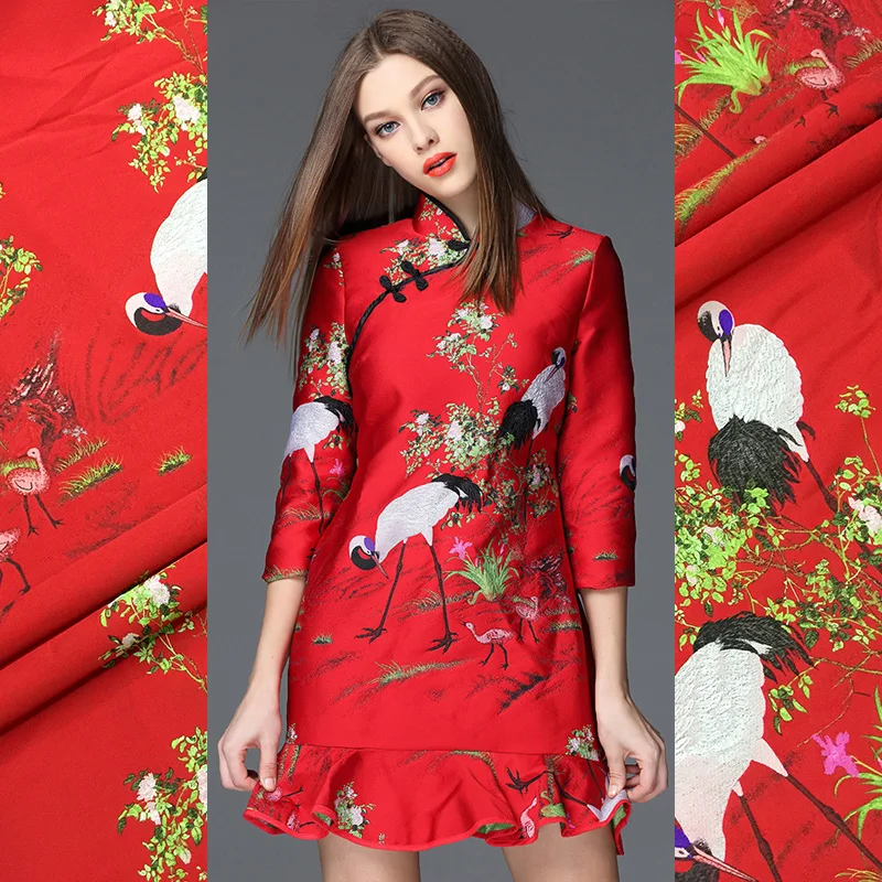 Brocade Jacquard Fabric Autumn - đánh giá và giá Winter Clothing Wholesale