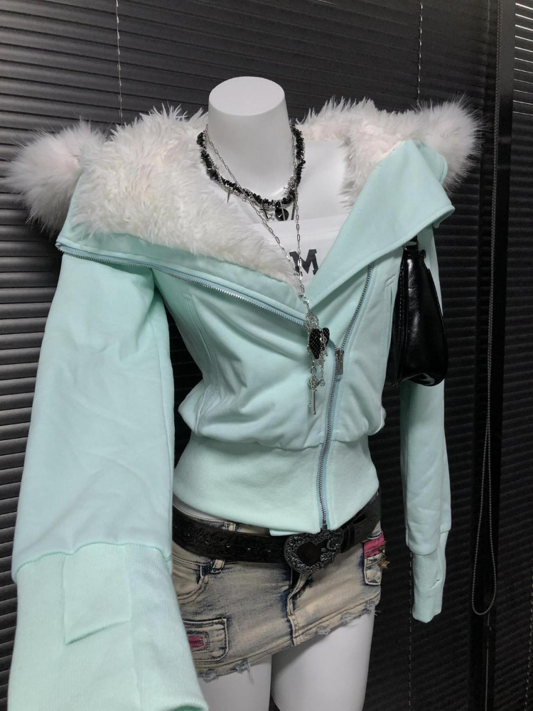 Aesthetic Vintage Slim Hooded  - đánh giá và giá Winter Clothing Aesthetic