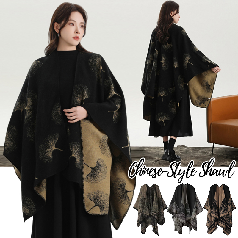 Printed Knitted Shawl for Wome - đánh giá và giá Winter Clothing Ideas For Women