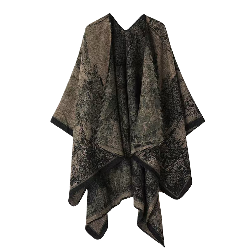 Printed Knitted Shawl for Wome - đánh giá và giá Winter Clothing Ideas For Women